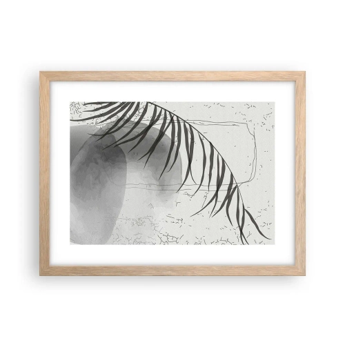Poster în ramă de stejar deschis - Exotismul subtil al naturii - 40x30 cm