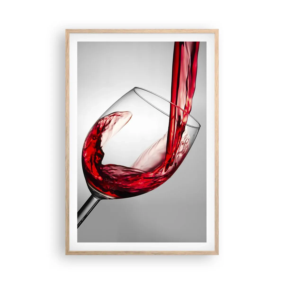Poster în ramă de stejar deschis - Culoare - mișcare - sunet - 61x91 cm