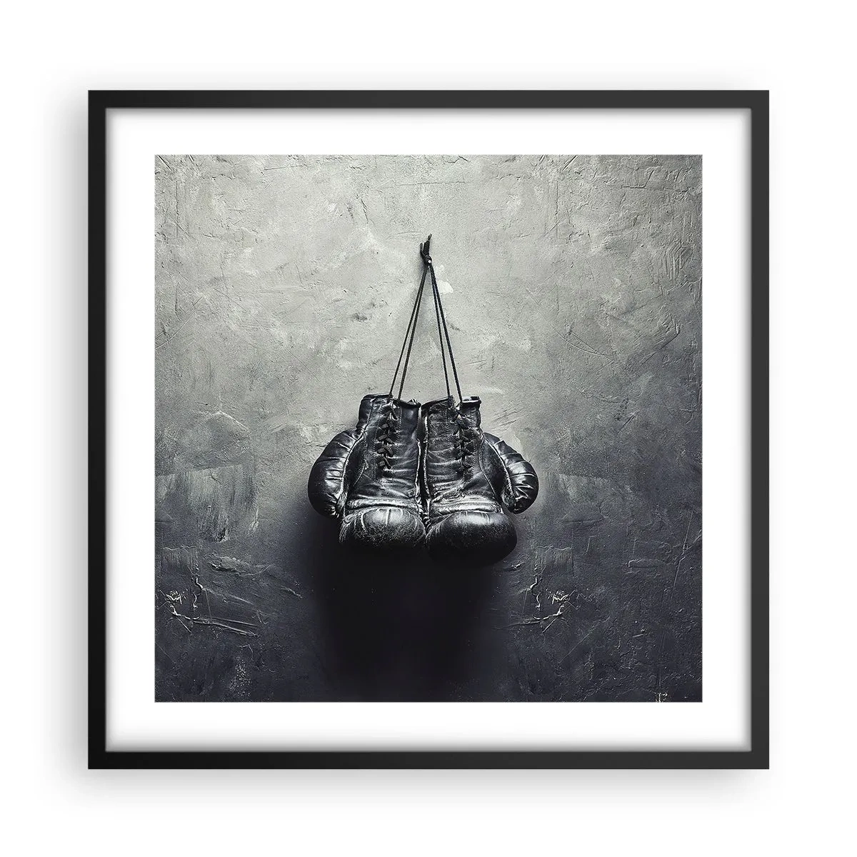 Poster în ramă neagră - Timp de luptă și timp de pace - 50x50 cm