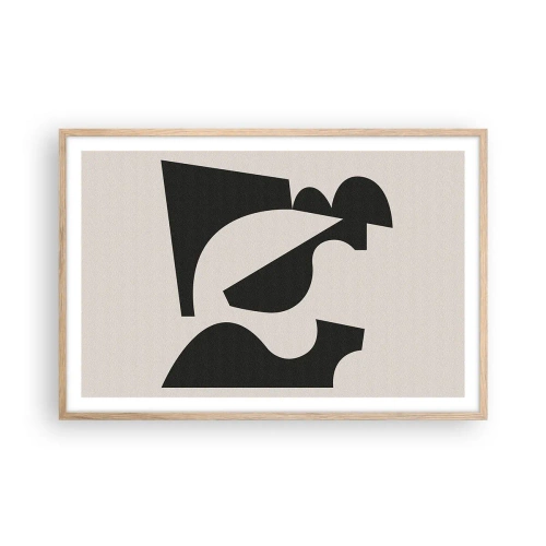 Poster în ramă de stejar deschis - Pentru autoasamblare - 91x61 cm