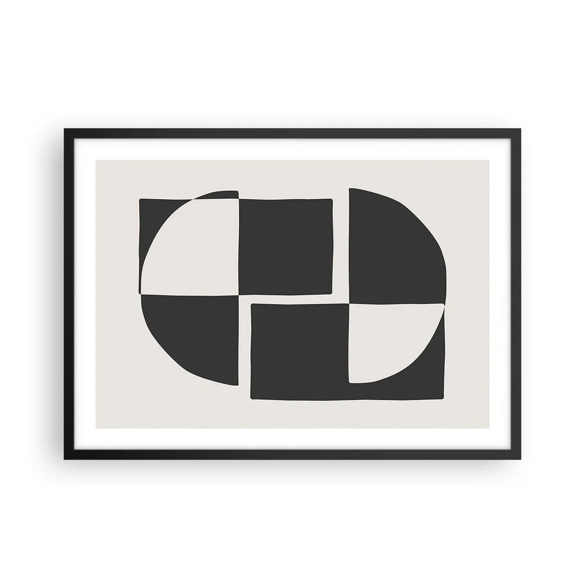 Poster în ramă neagră - Antiteză - sinteză - 70x50 cm