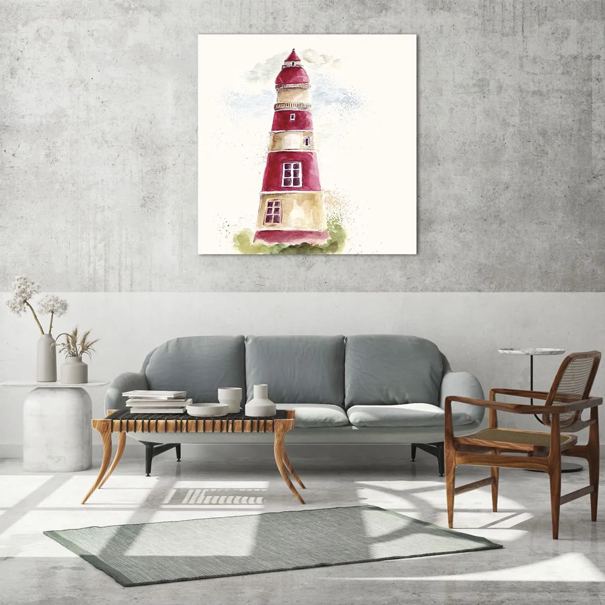 Tablou pe sticlă - Întotdeauna vreme bună - 60x60 cm