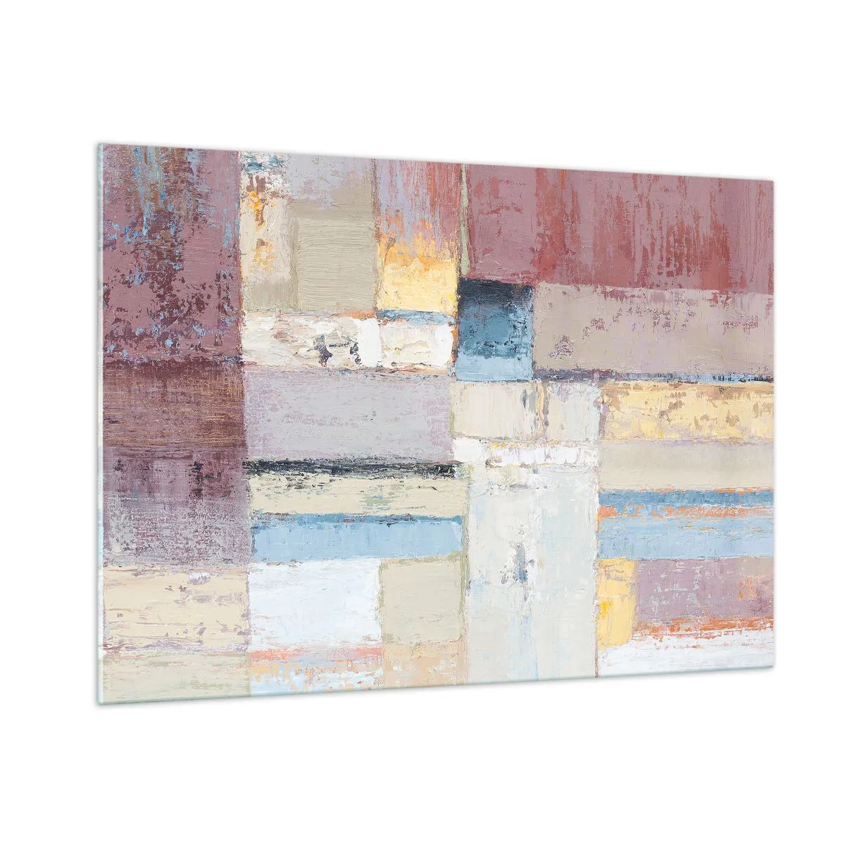 Tablou pe sticlă - Liniștea geometriei - 100x70 cm