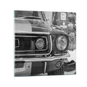 Tablou pe sticlă - Condus dur - 60x60 cm