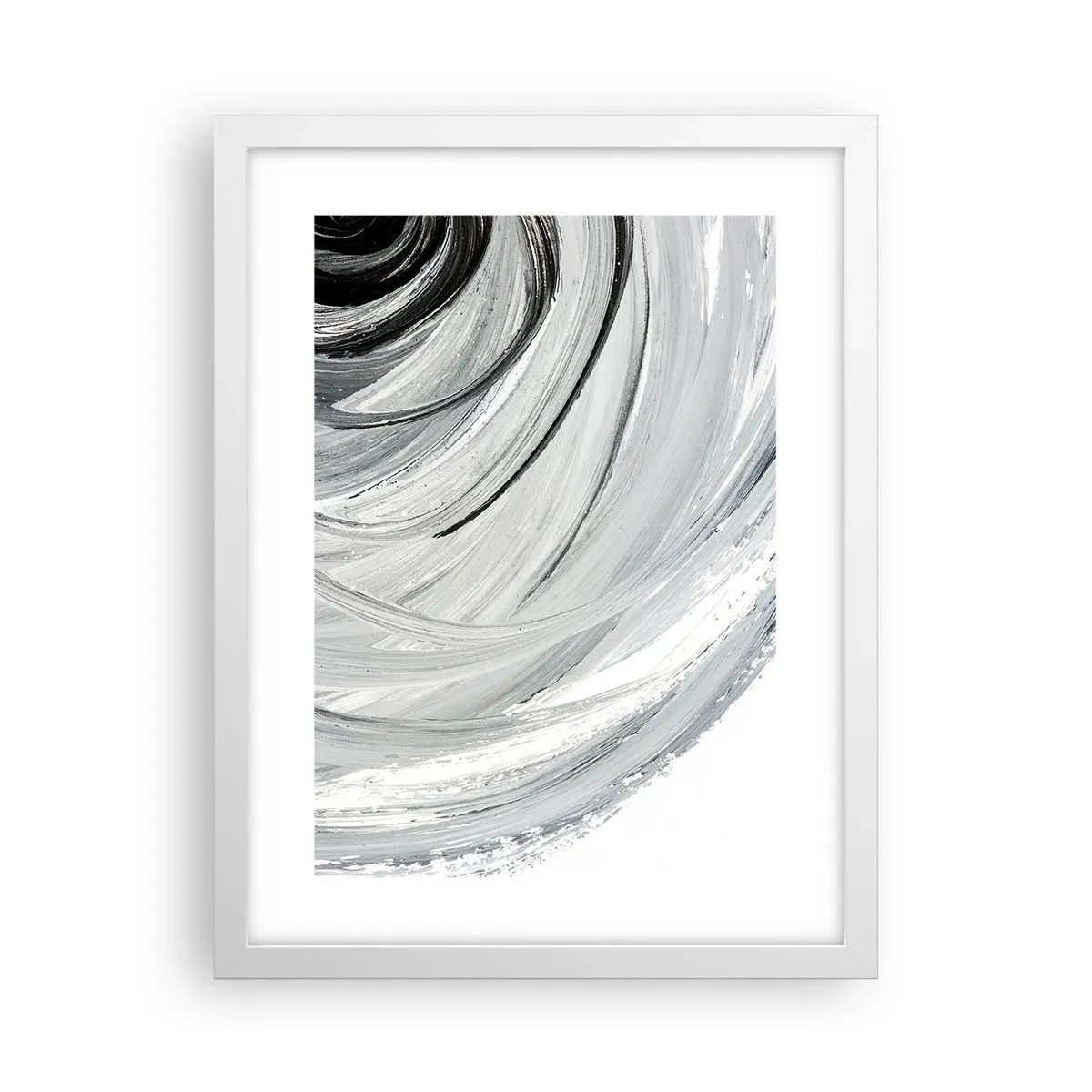 Poster în ramă albă - Compoziție orbitală - 30x40 cm