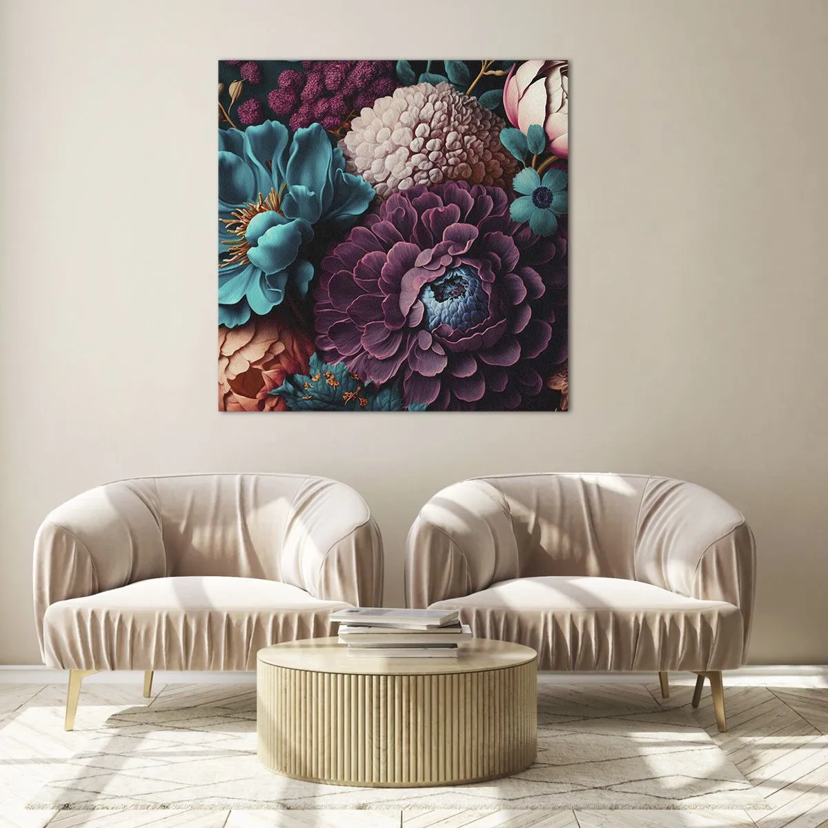 Tablou pe sticlă - Natura în abundență - 70x70 cm