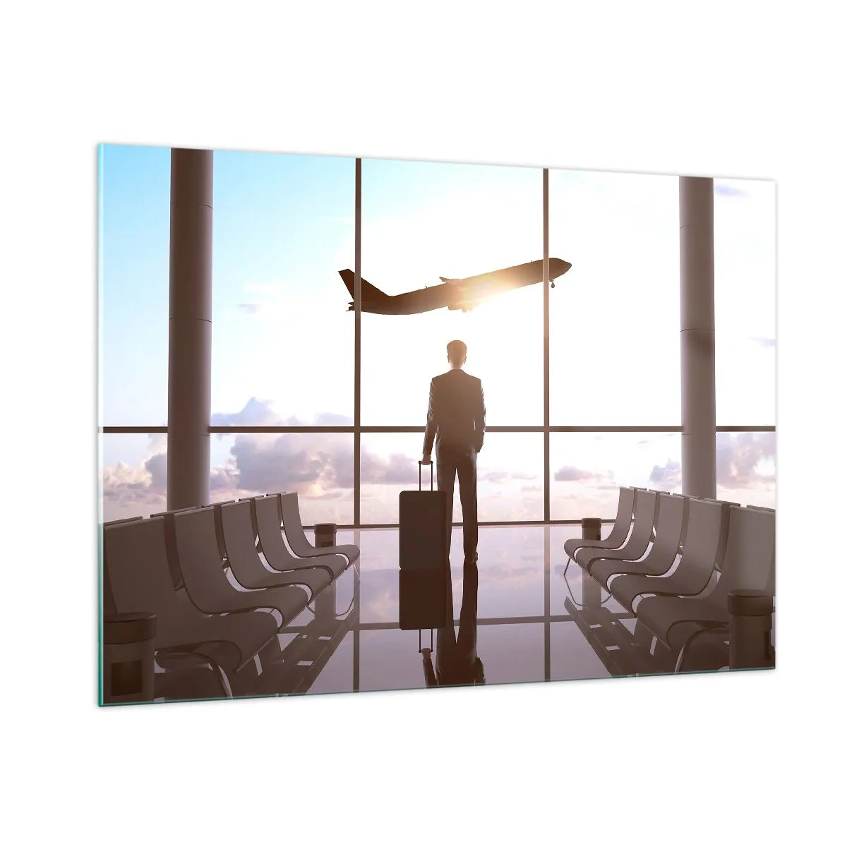 Tablou pe sticlă - Ai timp, încetinește - 100x70 cm