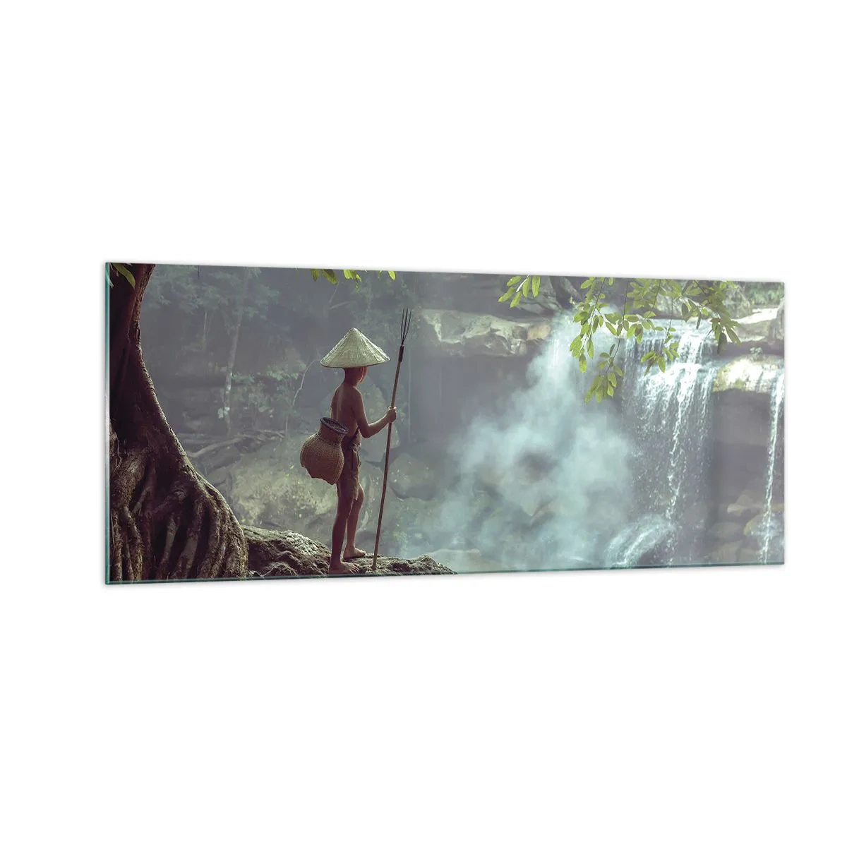 Tablou pe sticlă - Prietenul naturii - 100x40 cm