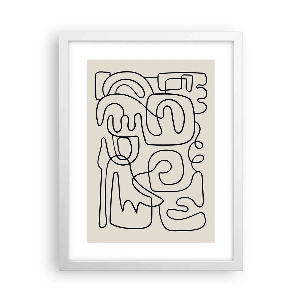 Poster în ramă albă - Pe traseu - 30x40 cm