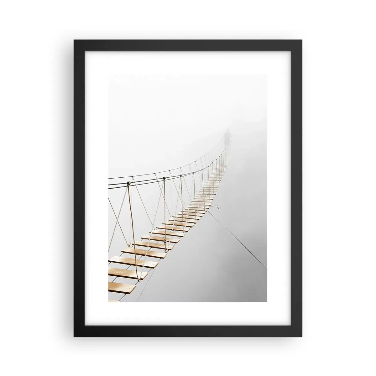 Poster în ramă neagră - Unde te va duce? - 30x40 cm