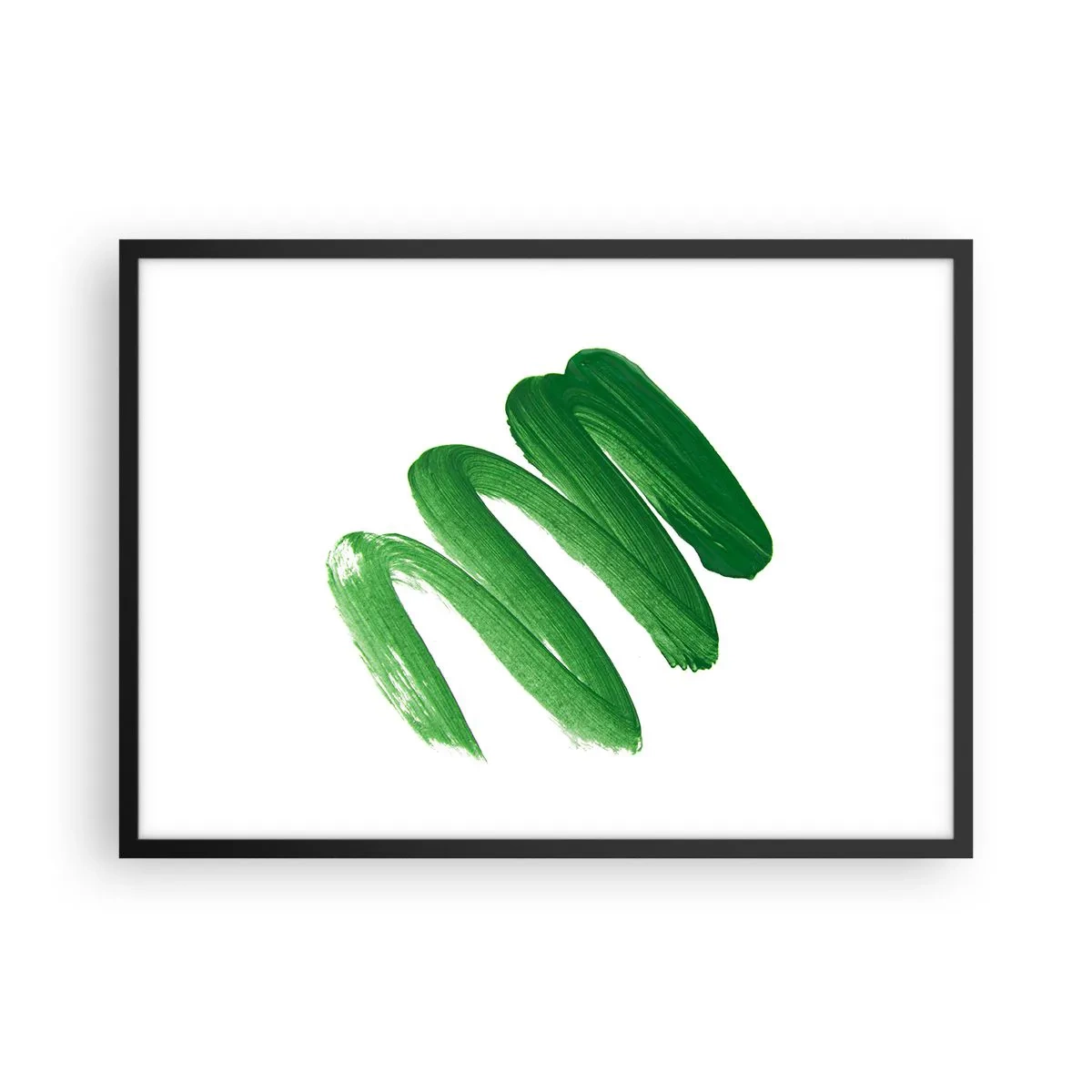 Poster în ramă neagră - Glumă verde - 70x50 cm