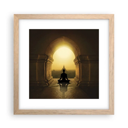 Poster în ramă de stejar deschis - Armonie completă - 30x30 cm