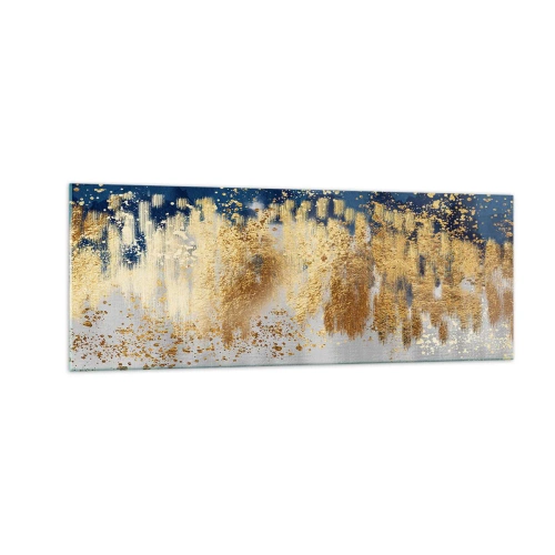 Tablou pe sticlă - Compoziție modernă cu bliț - 140x50 cm