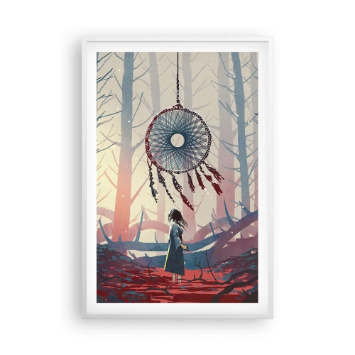 Poster în ramă albă - Ritualul secret al fericirii - 61x91 cm