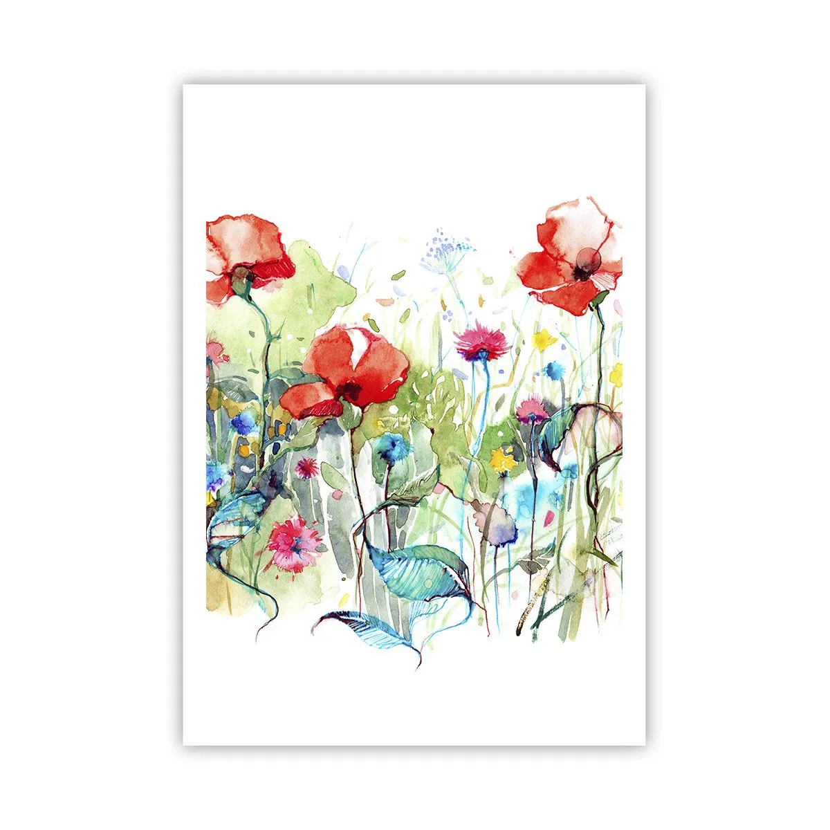 Poster - O pajiște înflorită în luna mai - 70x100 cm