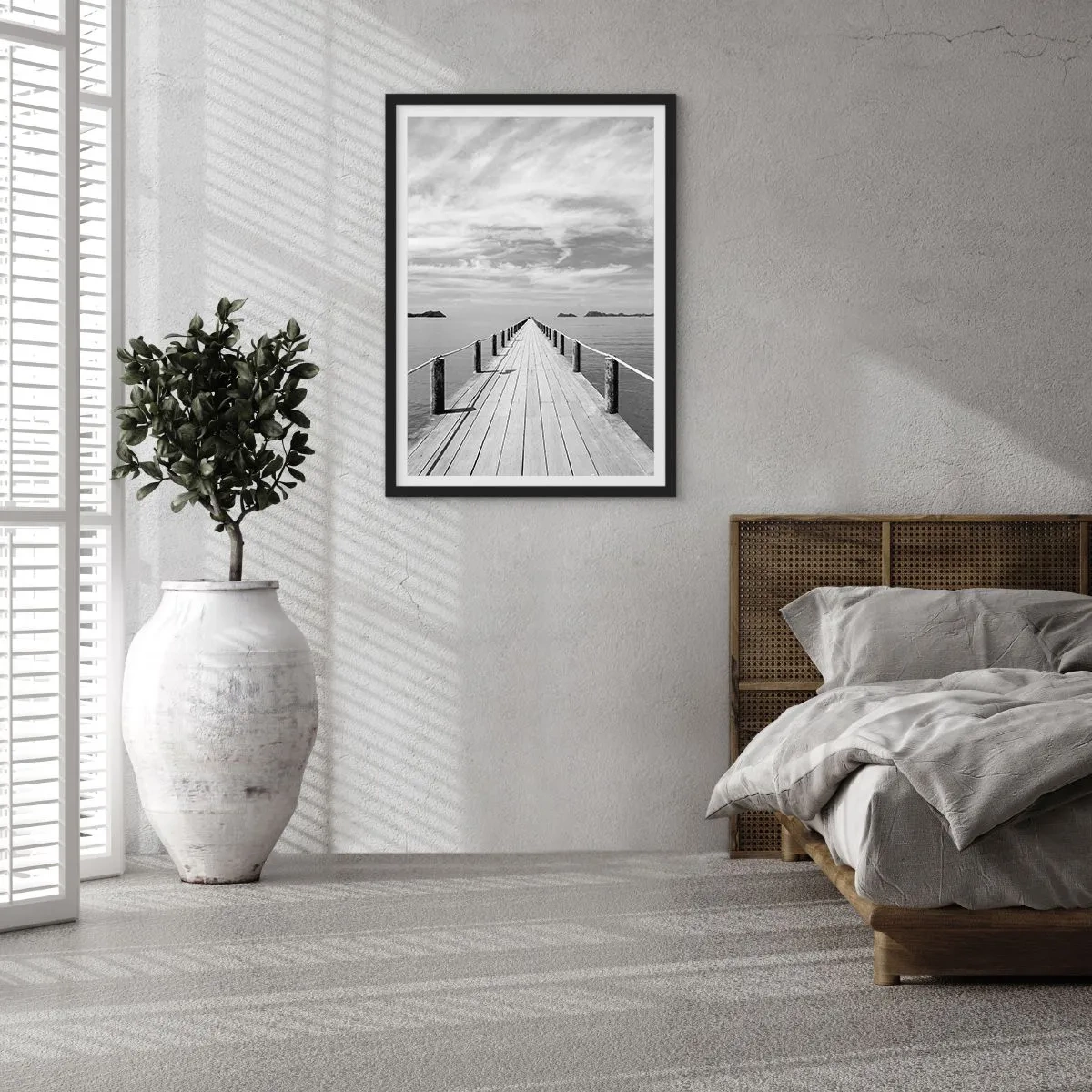 Poster în ramă neagră - Ce zici de o călătorie... - 61x91 cm