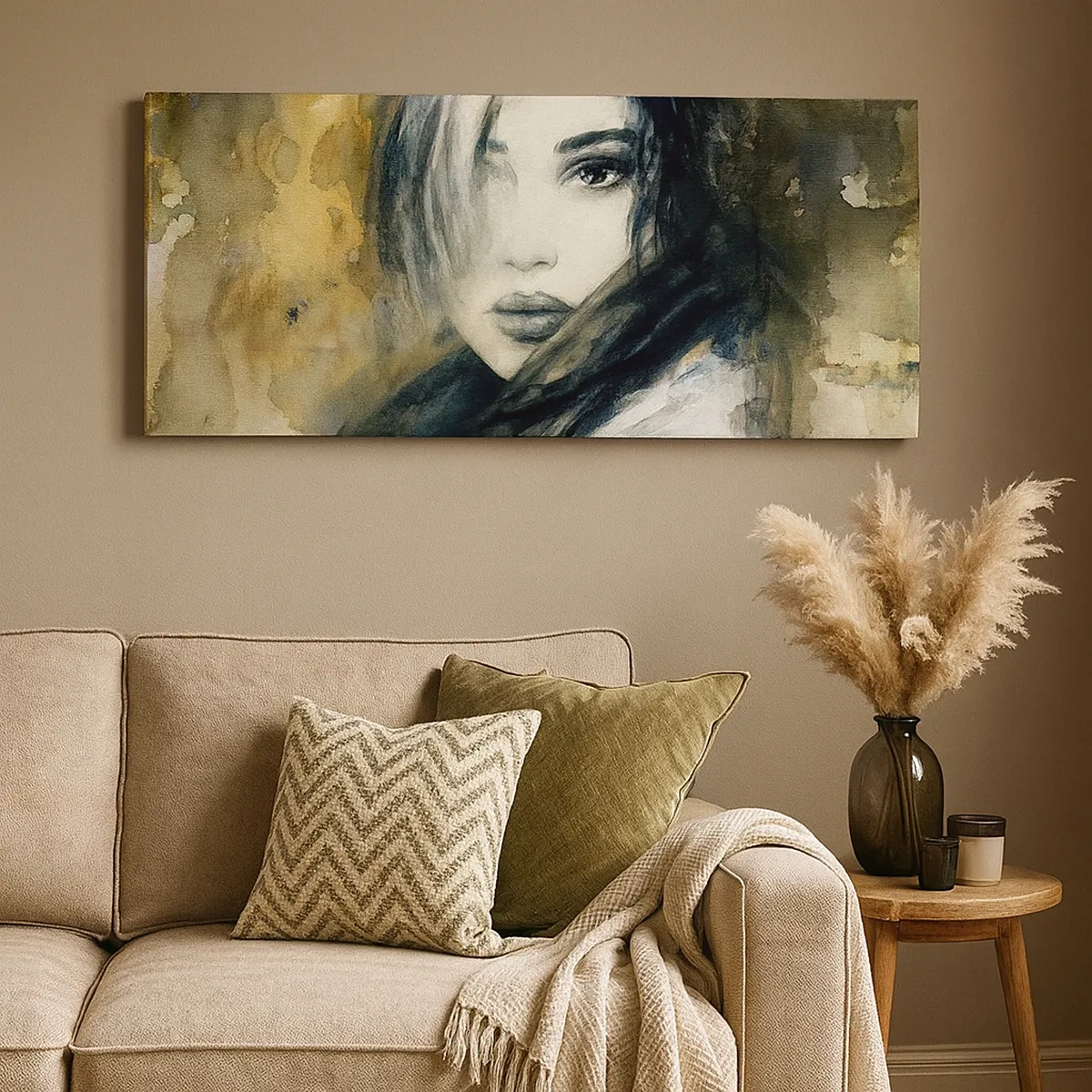 Tablou pe pânză - Mai inocentă sau mai senzuală? - 30x30 cm