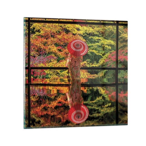 Tablou pe sticlă - În templul naturii - 70x70 cm