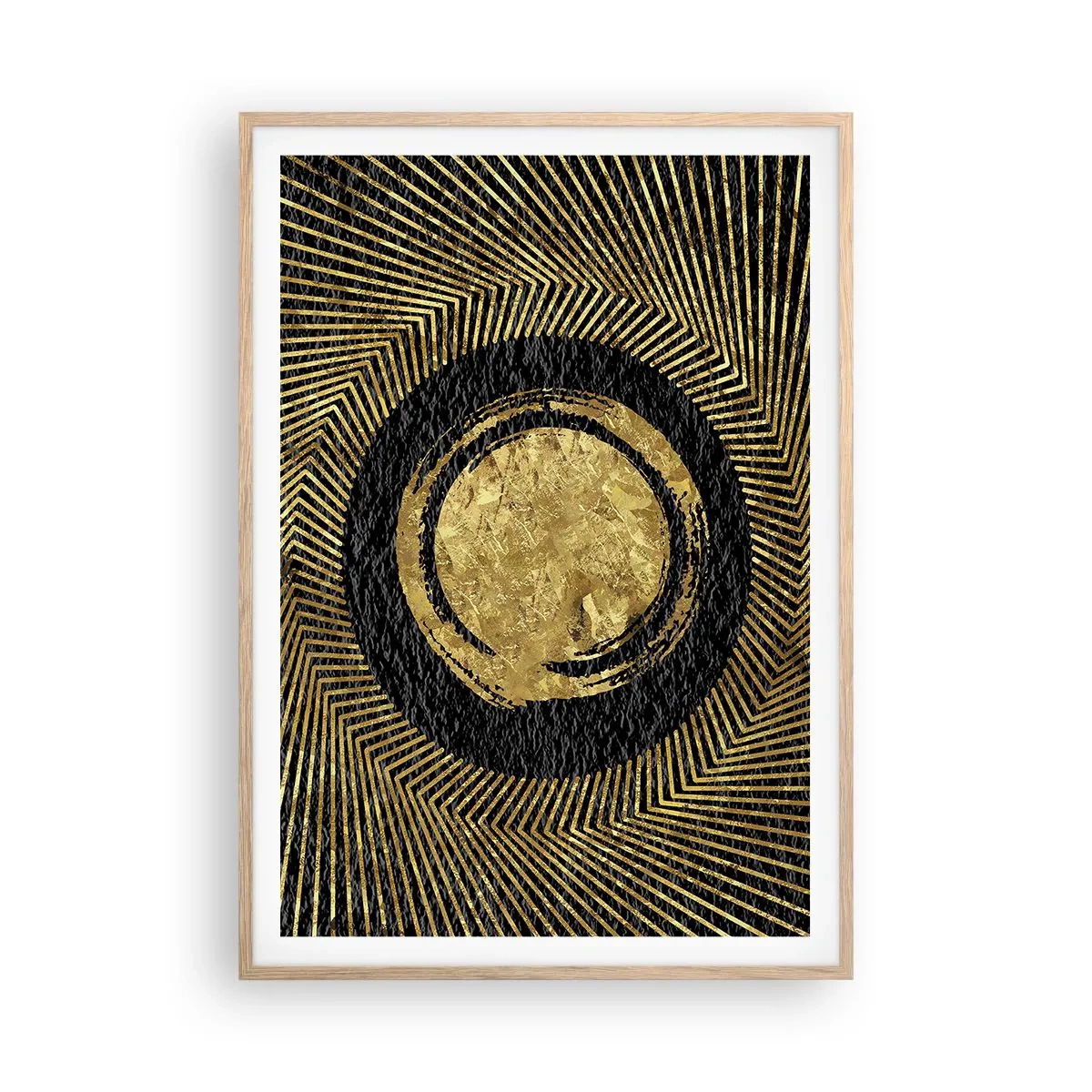 Poster în ramă de stejar deschis - Compoziție glamour - 70x100 cm