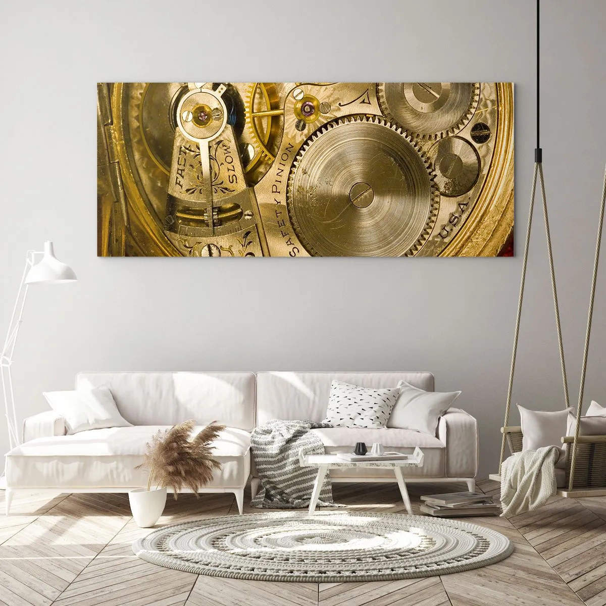 Tablou pe sticlă - Fii în pas cu vremurile - 90x30 cm