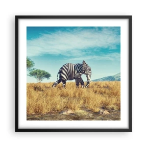 Poster în ramă neagră - Griul nu mai este la modă - 50x50 cm