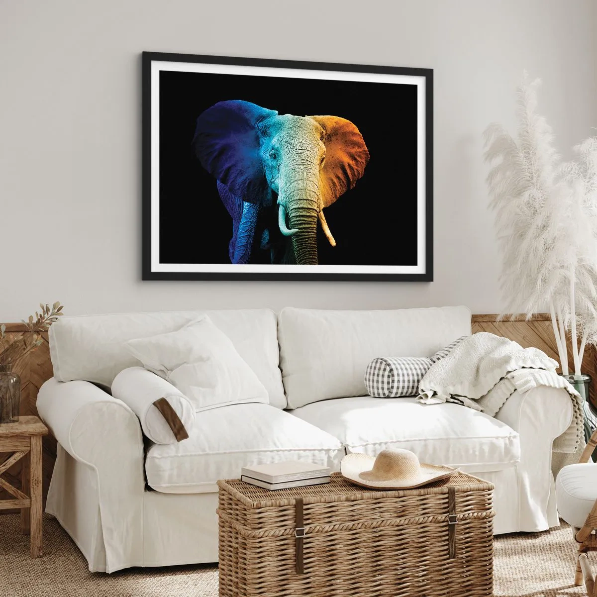 Poster în ramă neagră - Excentric, nu ciudat - 70x50 cm