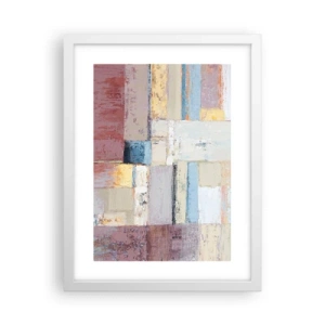 Poster în ramă albă - Liniștea geometriei - 30x40 cm