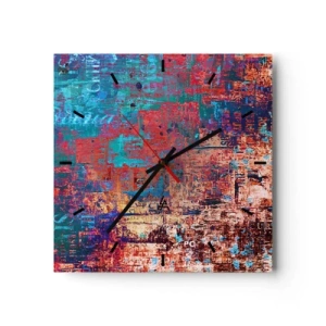 Ceas de perete - Ceas pe sticlă - Memorie și uitare - 30x30 cm