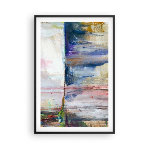 Poster în ramă neagră - Impresii și asociații colorate - 61x91 cm