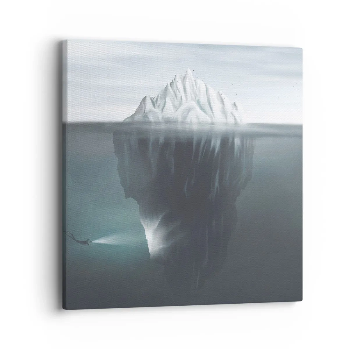 Tablou pe pânză - Un mister subacvatic - 40x40 cm