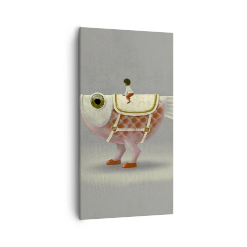 Tablou pe pânză - Călărețul Pescărel - 55x100 cm