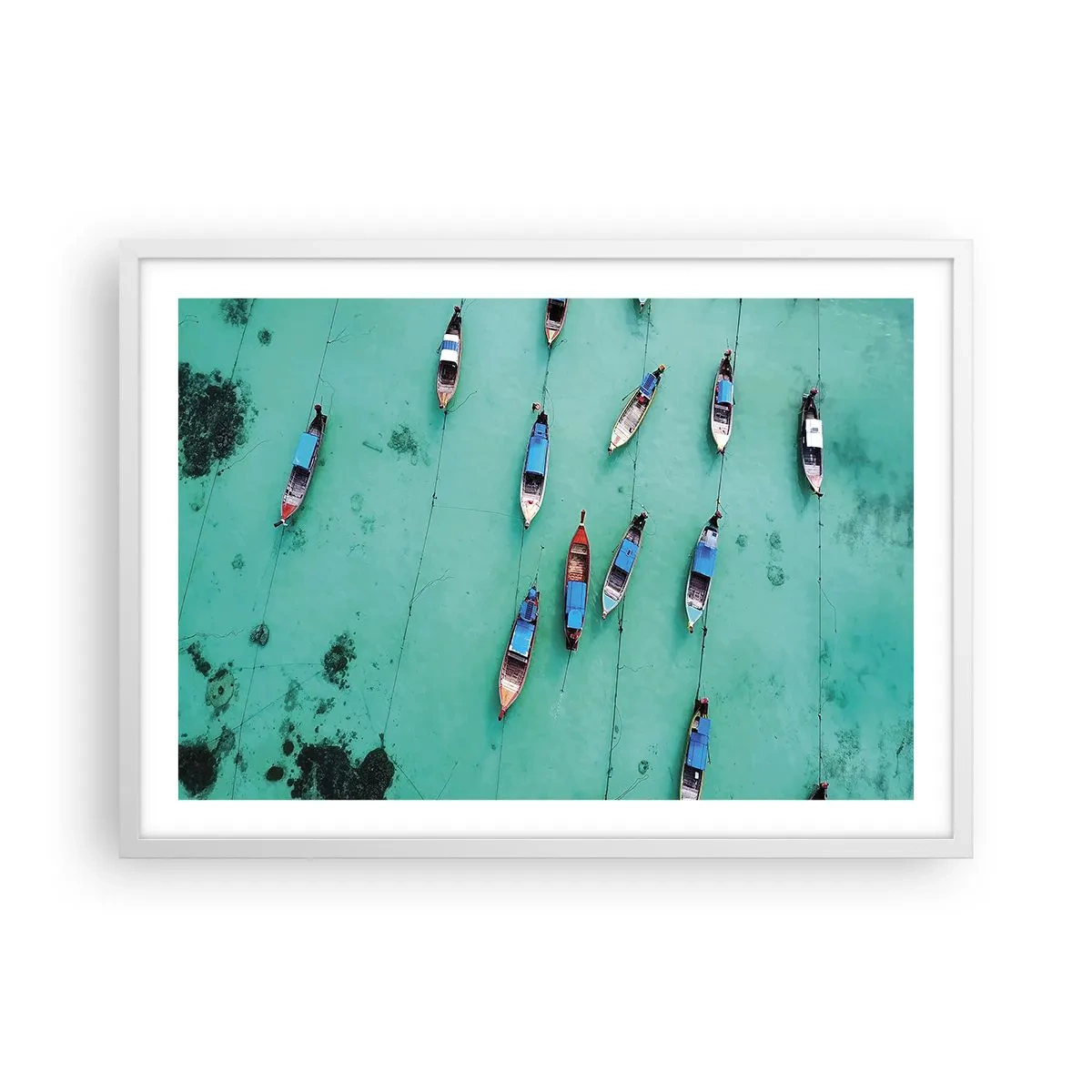Poster în ramă albă - În așteptare - 70x50 cm