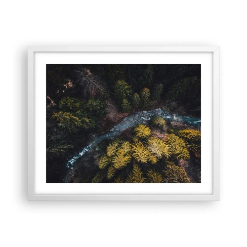Poster în ramă albă - Rapid și mai rapid - 50x40 cm