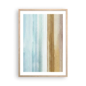 Poster în ramă de stejar deschis - Serenitate - 50x70 cm