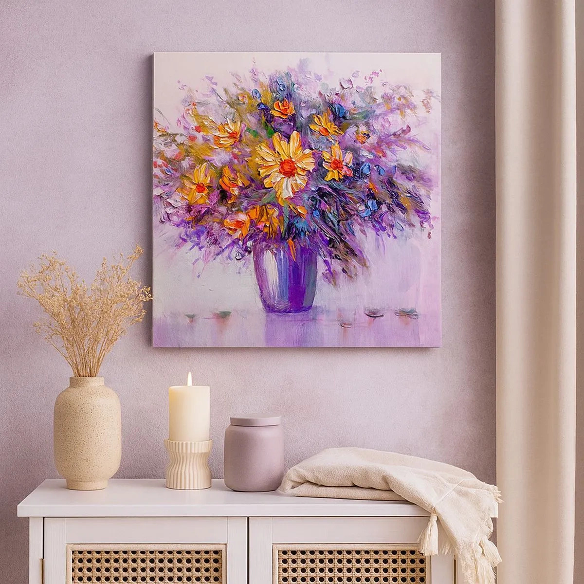 Tablou pe pânză - Miroase dulce, arată dulce - 30x30 cm