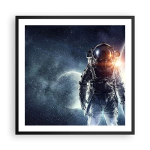 Poster în ramă neagră - Aventură spațială - 60x60 cm