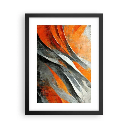 Poster în ramă neagră - Căldură și frig - 30x40 cm