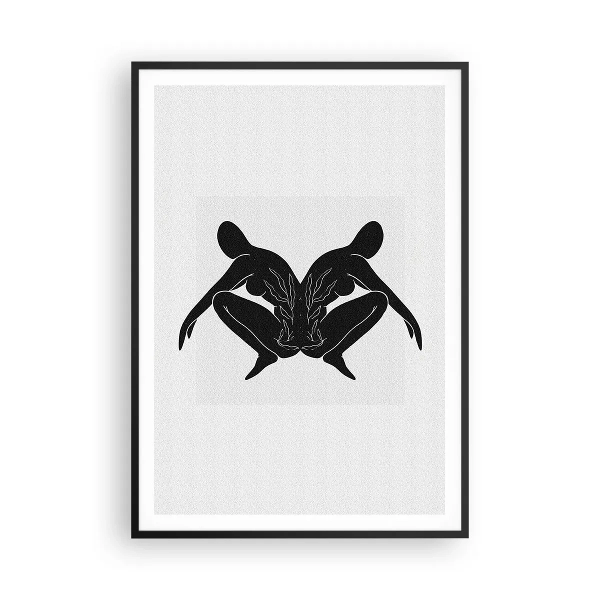 Poster în ramă neagră - Suflet comun - 70x100 cm