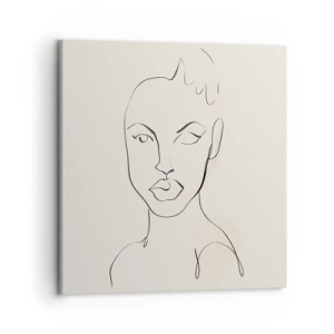 Tablou pe pânză - Schiță de senzualitate - 70x70 cm