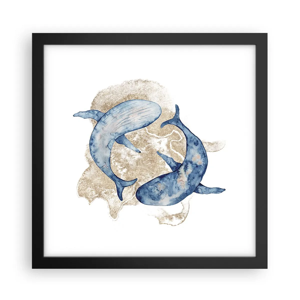 Poster în ramă neagră - Prietenie sau iubire? - 30x30 cm