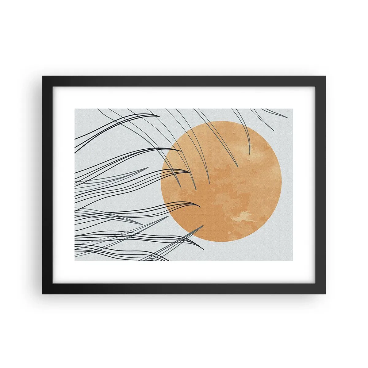 Poster în ramă neagră - Întotdeauna spre soare - 40x30 cm