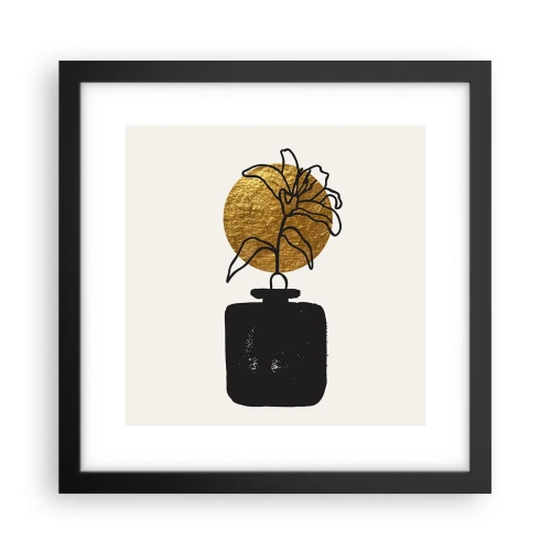 Poster în ramă neagră - Cât cântărește aurul? - 30x30 cm
