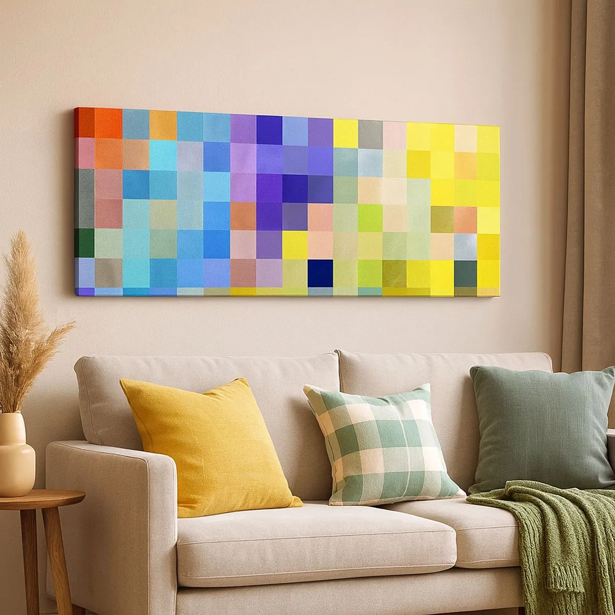 Tablou pe pânză - Fiecare diferit, toate sunt egale - 100x40 cm