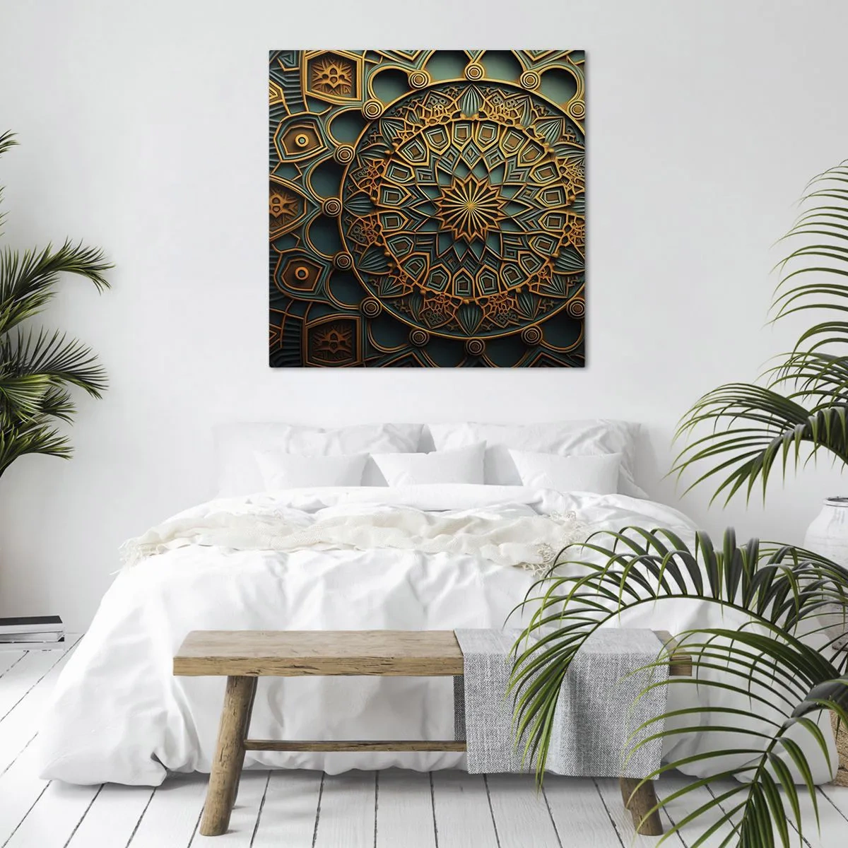 Tablou pe pânză - În stil arabic - 50x50 cm