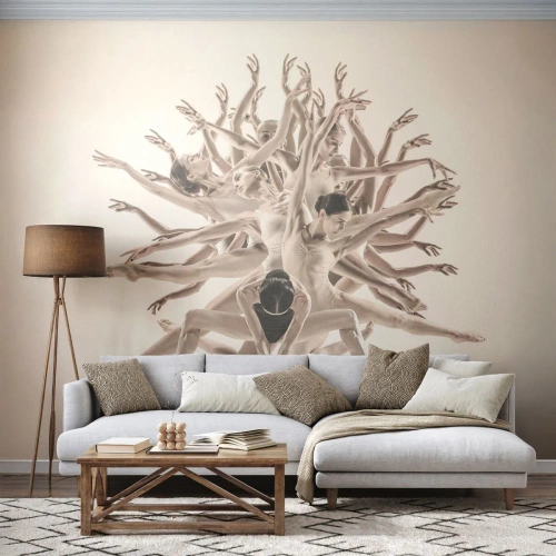 Tapet Premium Canvas - Înflorirea în dans - Abstracția, Bucată, Balet - 150x105 cm