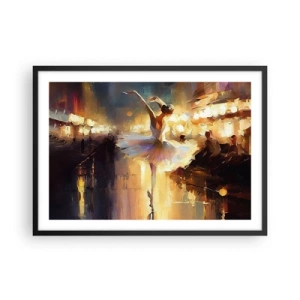 Poster în ramă neagră - Un miracol în stradă - 70x50 cm