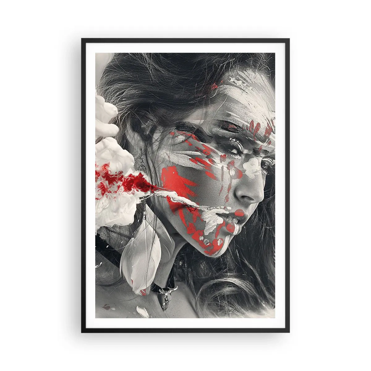 Poster în ramă neagră - În aburul absurdului - 70x100 cm