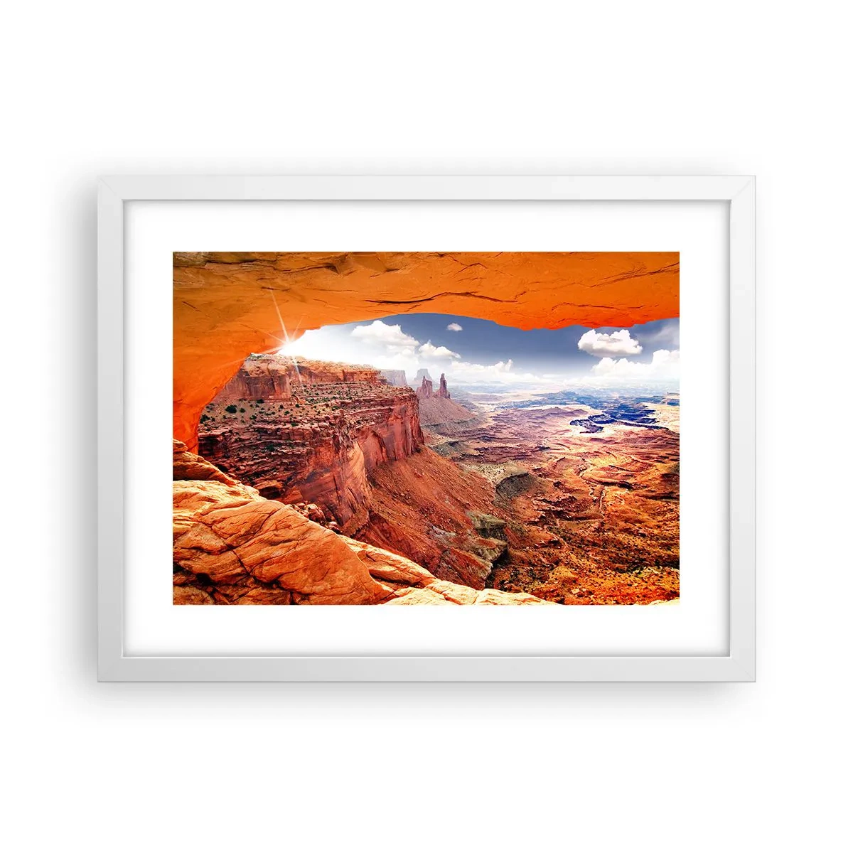 Poster în ramă albă - Sculptat de natura însăși - 40x30 cm