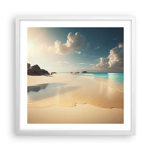 Poster în ramă albă - O zi de vis - 50x50 cm