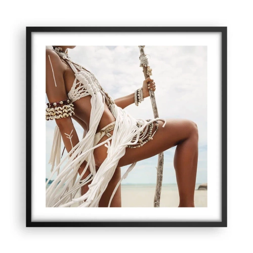 Poster în ramă neagră - Preoteasa Soarelui - 50x50 cm